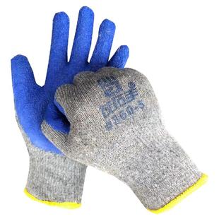 左右手#360浸胶皱纹棉纱涂胶防滑耐磨搬运装卸玻璃厂专用劳保手套