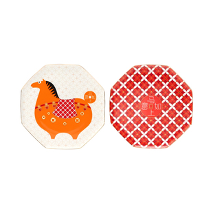 故宫 马上如意装饰盘 礼盒 装饰布置 新年礼物 水果盘 故宫文创