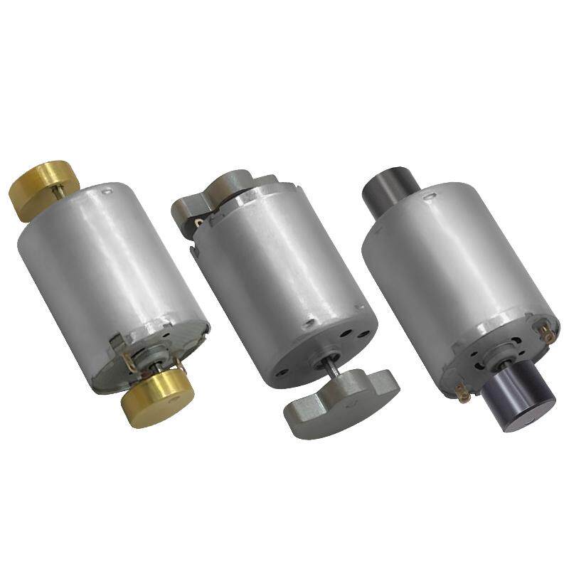 微型直流震动器马达370震动双出轴振动电机 6V12V24V小型按摩电机