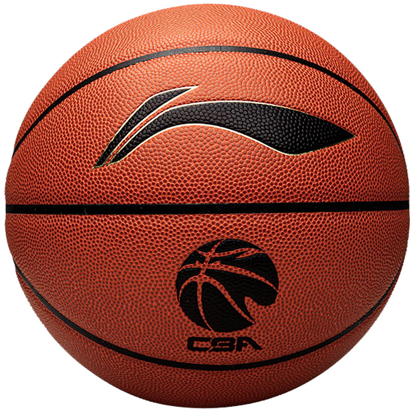 李宁(LI-NING) CBA联赛官方比赛用球蓝球PU篮球 7号 LBQK807-3
