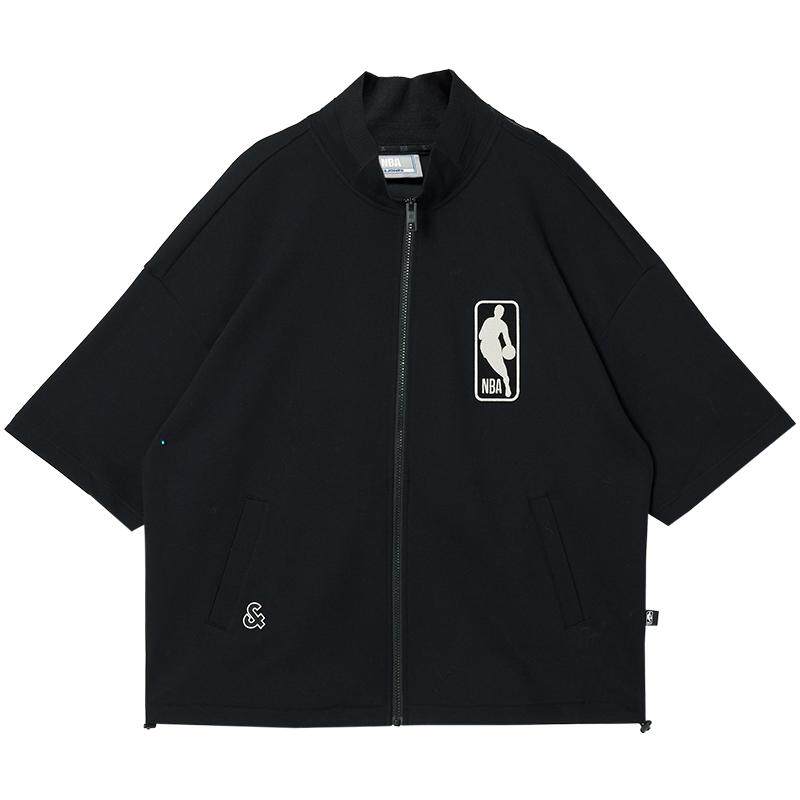 NBA联名杰克琼斯男立领刺绣卫衣