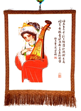 内蒙古特色风成吉思汗工艺挂画