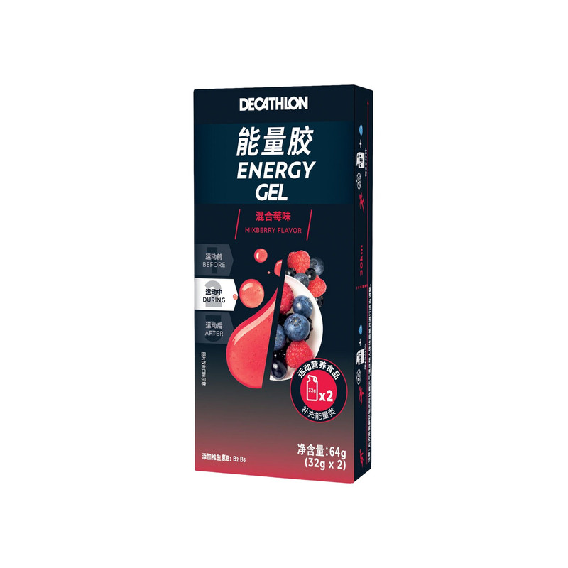 迪卡侬能量胶马拉松跑步骑行登山自行车半马盐丸越野跑电解质CSH2
