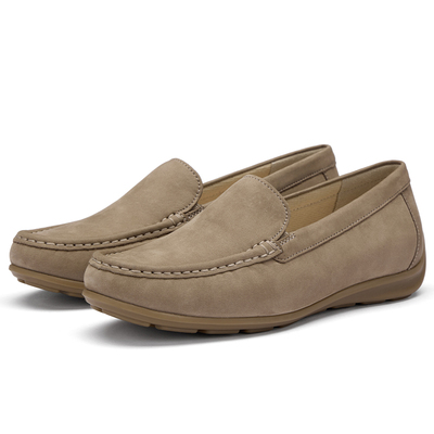 防滑橡胶底后跟包裹乐福鞋