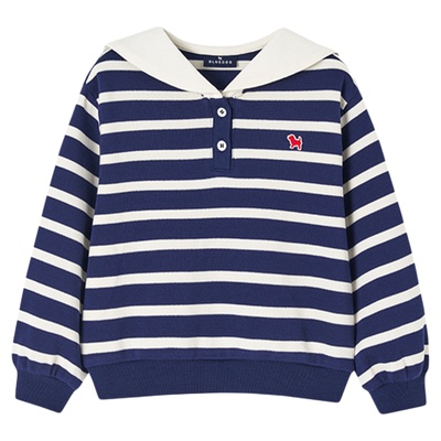 BLUEDOG蓝狗25FW条纹水手领卫衣