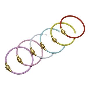 适用于周生转运珠手绳钢丝绳防水皮绳不锈钢串珠3mm可穿3D硬金