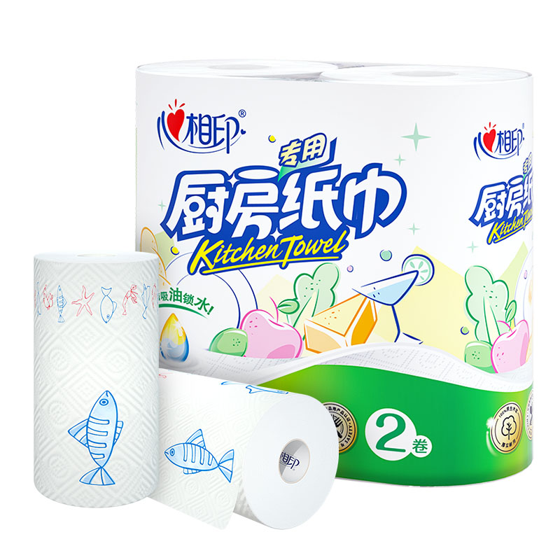 心相印吸油吸水厨房用纸2卷