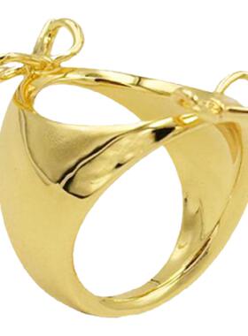 QURIOUSTONE独立设计师首饰夏日度假海滩比基尼戒指铜镀18k金个性