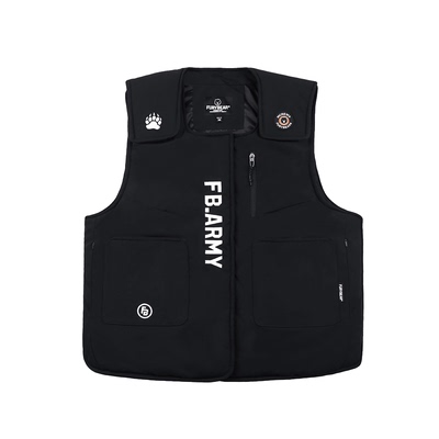 FURYBEAR熊怒军事系列ARMY秋冬加厚夹棉军事机能风战术马甲背心