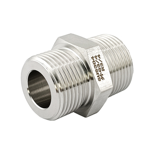 双外丝G3/4 BSP-R3/4 ZG PT 6分 不锈钢螺纹转换接头 对丝 直接