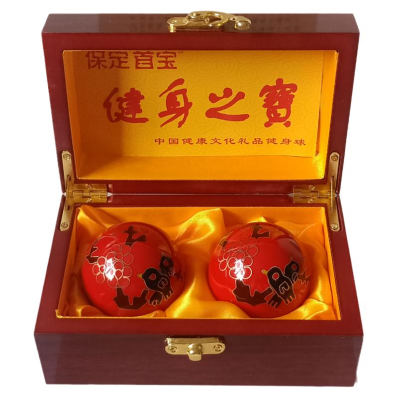 实心功夫手转保定铁球