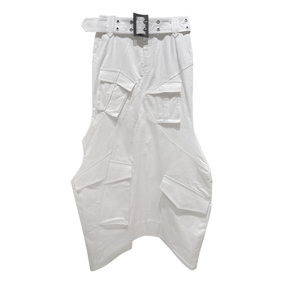 ANNAKIKI几何分割工装半裙