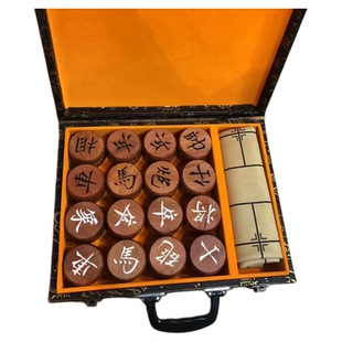 原木象棋古体字阴雕花梨木实木雕刻中国象棋红木传统益智文创礼品