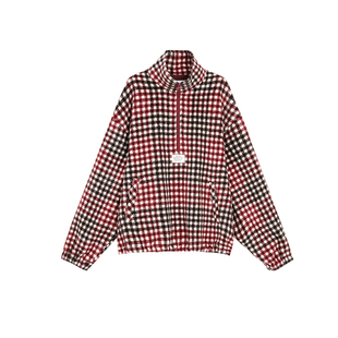 TurnSignal潮牌羊毛颗粒绒外套女秋冬2025新款休闲加厚格子上衣