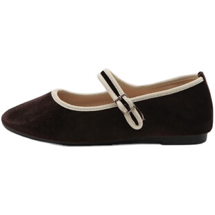 星辰韩国代购 SAPPUN 玛丽珍晚晚鞋平底鞋单鞋女 舒适奶奶鞋(1cm)