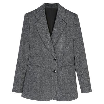 拉维妮娅2024秋冬新款西装外套