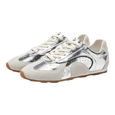 顺丰包邮圆头板鞋反毛皮布洛克鞋