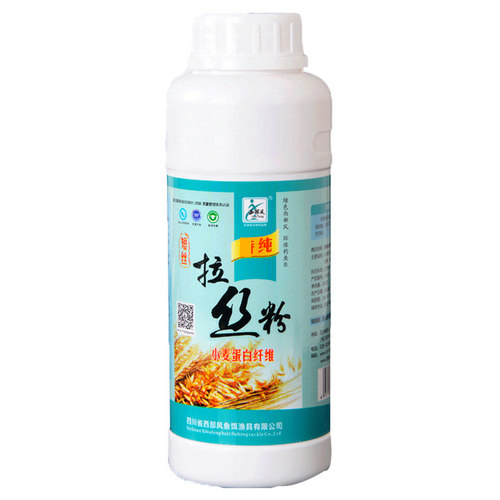 西部风鱼饵拉丝粉瓶装网状纯小麦蛋白饵拉饵拉大球钓鱼饵料拉丝粉