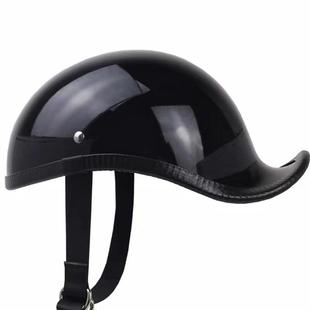 麦肯斯安全官日式复古机车半盔巡航夏季男女装饰玻璃钢小盔体瓢盔