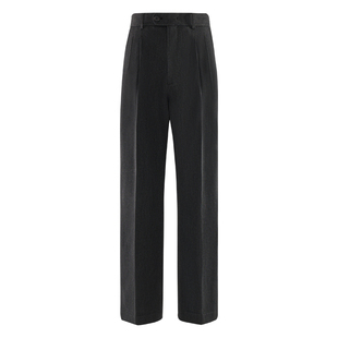 【轻盈垂感】CULTUM 羊毛混纺春秋好莱坞裤极简微喇百搭男士西裤