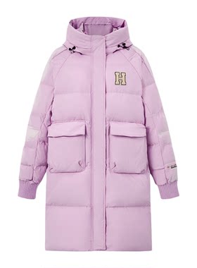 马克华菲羽绒服女中长款连帽加厚