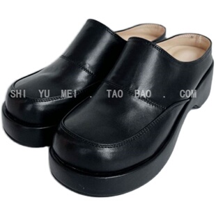 饰与美韩国东大门新款女鞋厚底增高小个子外穿懒人包头半拖鞋子女