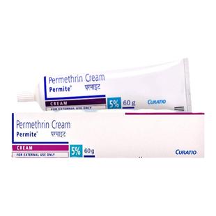 5%百灭宁进口Permite氯菊酯疥螨疥虫头虱体虱阴虱感染疥疮药膏60g
