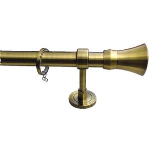 厂家直销镀青古铜色-28+19MM欧式窗帘杆百合头单双杆简约风格新品