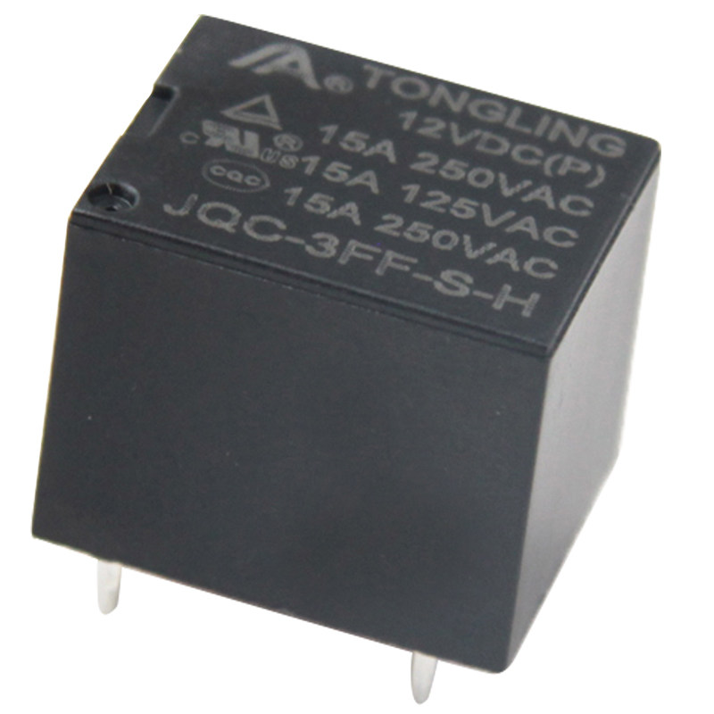 通灵厂家直供12v5脚 4脚15A 5v 9V 24V直流 jsz3f小型电磁继电器