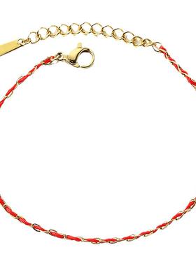 手工编织红绳手链刚柔