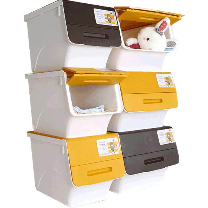 茶花玩具收纳箱整理箱储物盒塑料家用宝宝儿童衣服零食抽屉收纳架