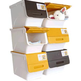 茶花玩具收纳箱整理箱储物盒塑料家用宝宝儿童衣服零食抽屉收纳架