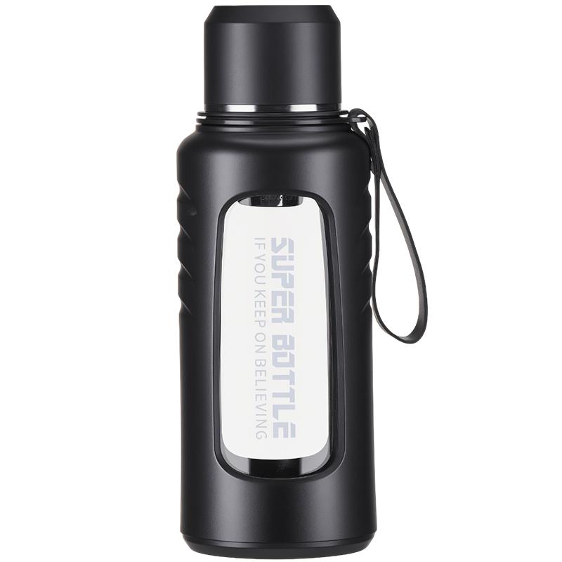 捷安玺水杯大容量工地大号水壶男士2025新款茶水分离玻璃泡茶杯子