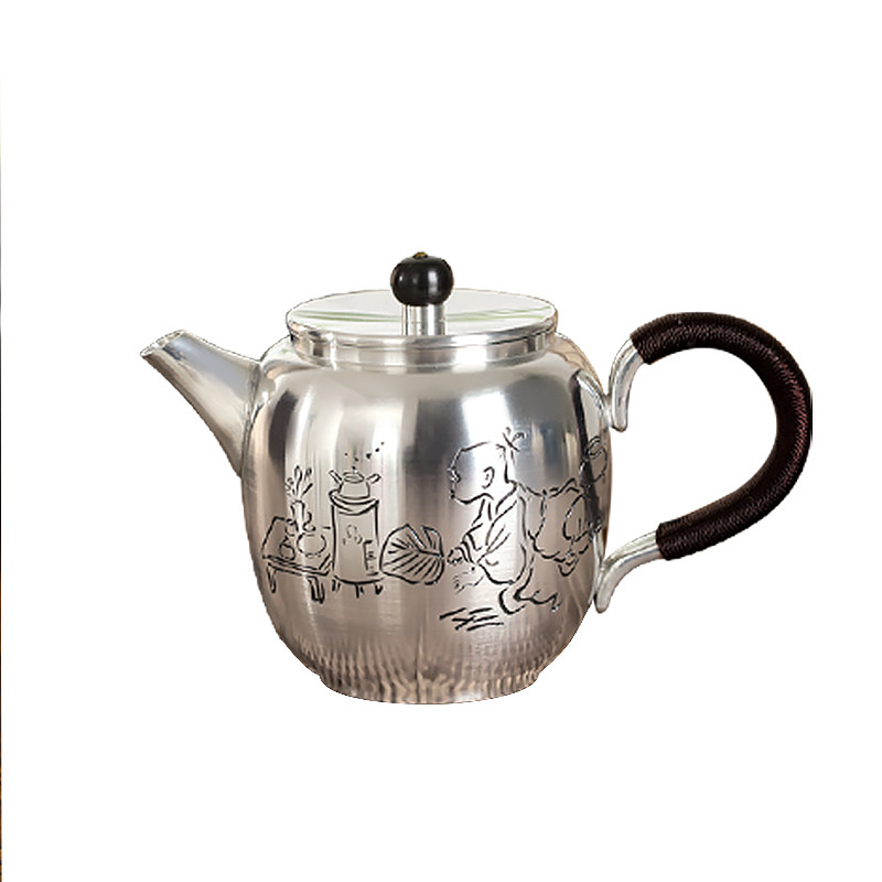 善锡堂999纯锡茶壶高档茶具