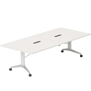 折叠会议桌可移动拼接多功能伸缩长条桌大书桌办公桌培训桌椅组合