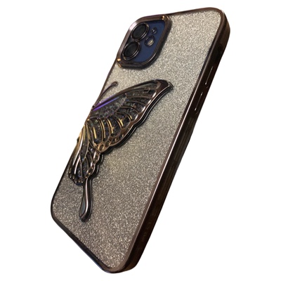 【奢华】流沙蝴蝶闪粉手机壳