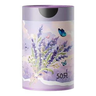 薰衣草垃圾袋加大加厚手提式抽绳特厚厨房家用免撕实惠装塑料袋子