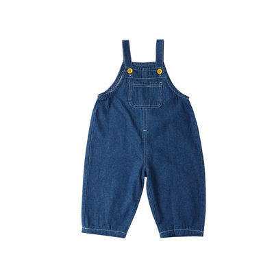 夏生儿童纯棉背带长裤