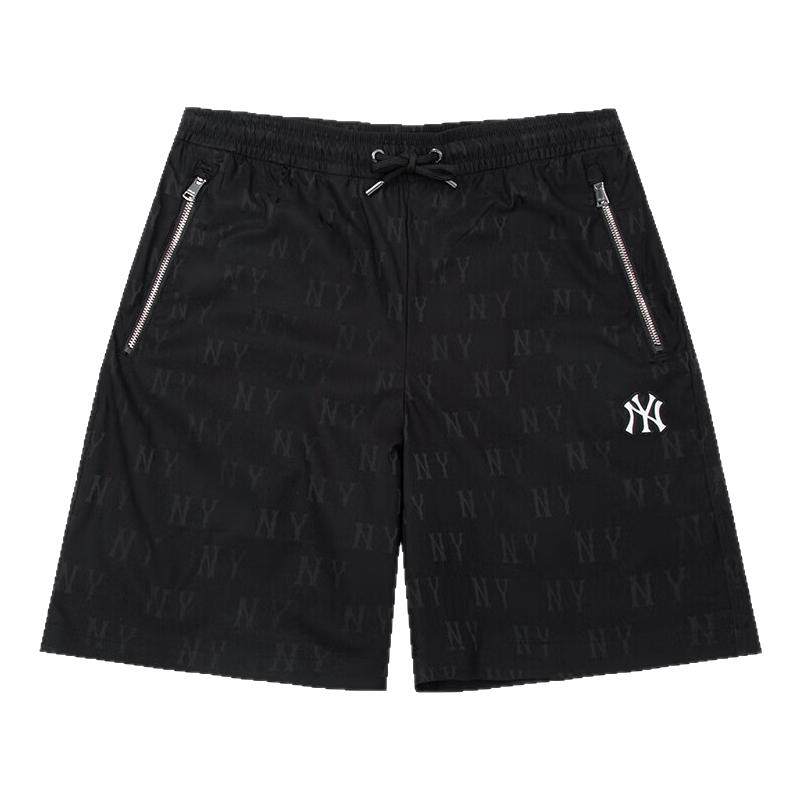 MLB情侣NY复古老花满标运动短裤