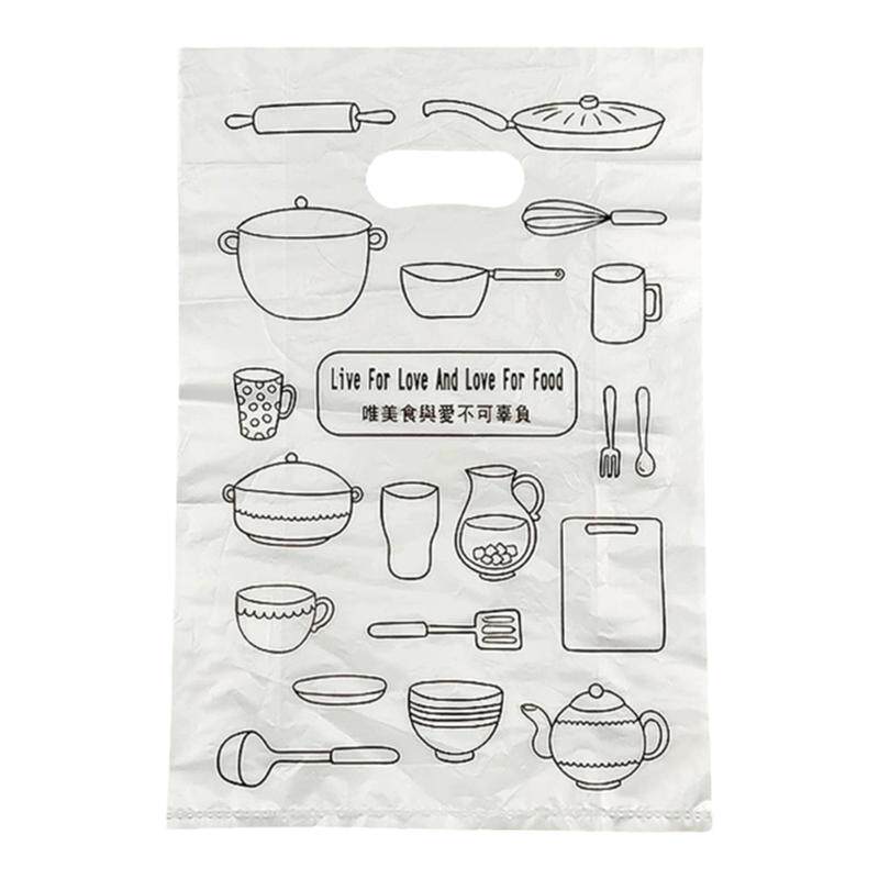 烘焙打包袋面包店透明网红甜品外卖手提袋塑料袋蛋糕烘培包装袋子