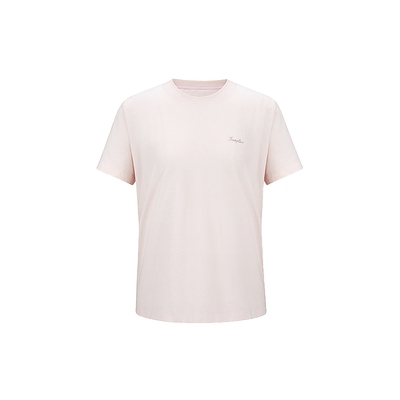 FIVE PLUS圆领短袖T恤女字母烫钻休闲百搭纯色宽松上衣女夏装