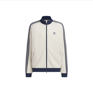 ADIDAS阿迪达斯25款华夫格立领复古休闲宽松夹克外套KC2620KC2618