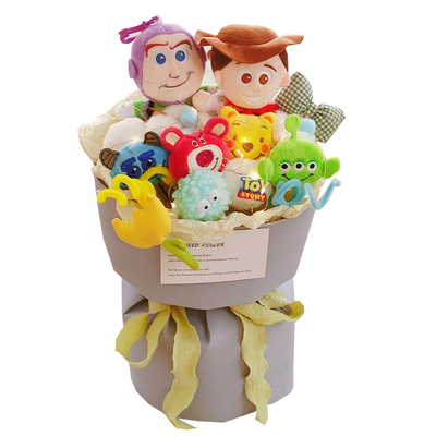 圣诞礼物花束送女友送男友KT毛绒玩偶花束闺蜜女生可爱生日礼物