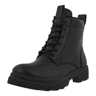 ECCO爱步女靴新款英伦风6孔加绒厚底户外工装靴马丁靴 革新214723