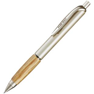 日本uni三菱中性笔UMN-515橡木握复古原木办公签字黑色按动0.5mm