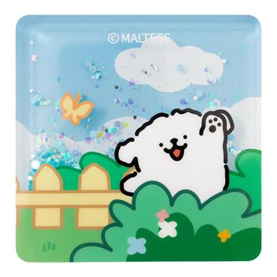 线条小狗Maltese流麻装饰摆件萌