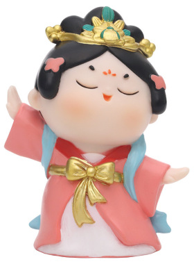 古风唐仕女盲盒搪胶桌面摆件