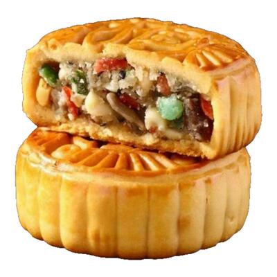 五仁黑芝麻味广式大月饼