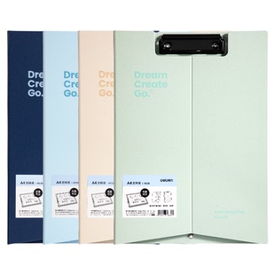 得力可立式板夹A4小红书同款立式文件夹试卷夹书写字板写字夹学生用夹板写字板垫板高颜值考试垫板档案夹乐谱