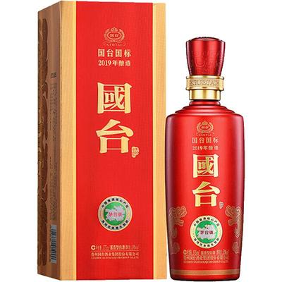 贵州国台酒53度国台国标酒375ml*1单瓶 酱香型白酒2019年酿造